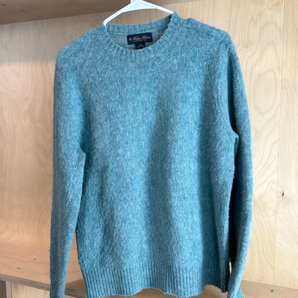 Brooks Brothers 100% Wool Crewneck Sweater - Size Medium